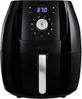 6 Qt Digital Air Fryer with Nonstick Removable Pan and Crisping Tray, Black G2422