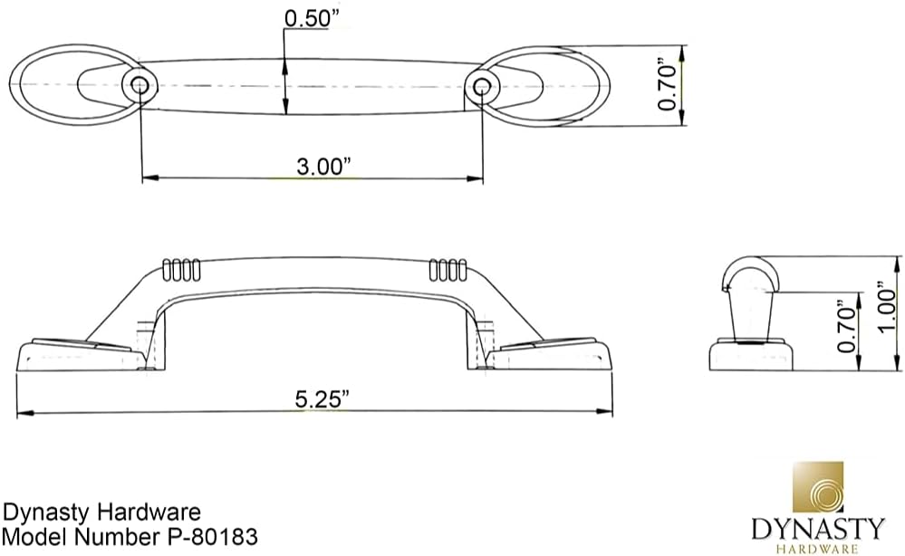 25-Pack Cabinet Hardware Pull L32868