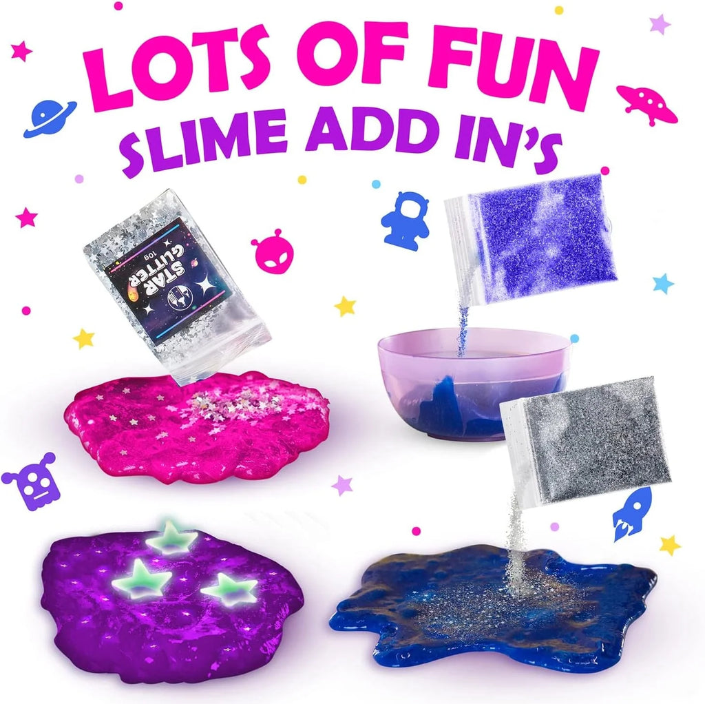 Mini Galaxy Slime Kit with Glitter, Glow in The Dark Powder S808266