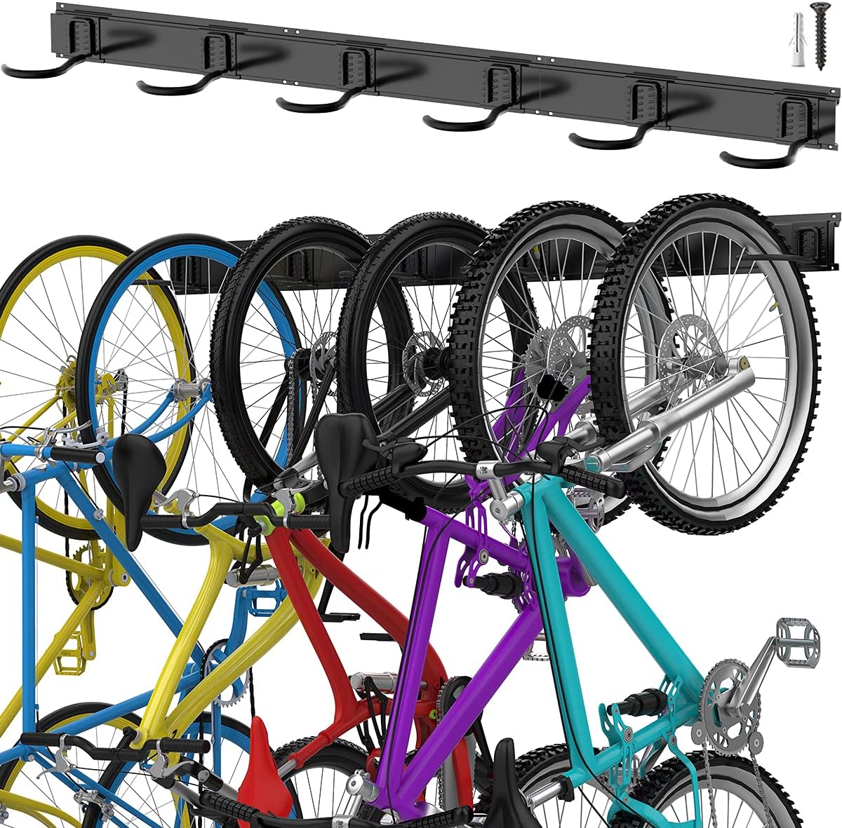 6 Bike Wall Mount Bike Storage Rack S1820