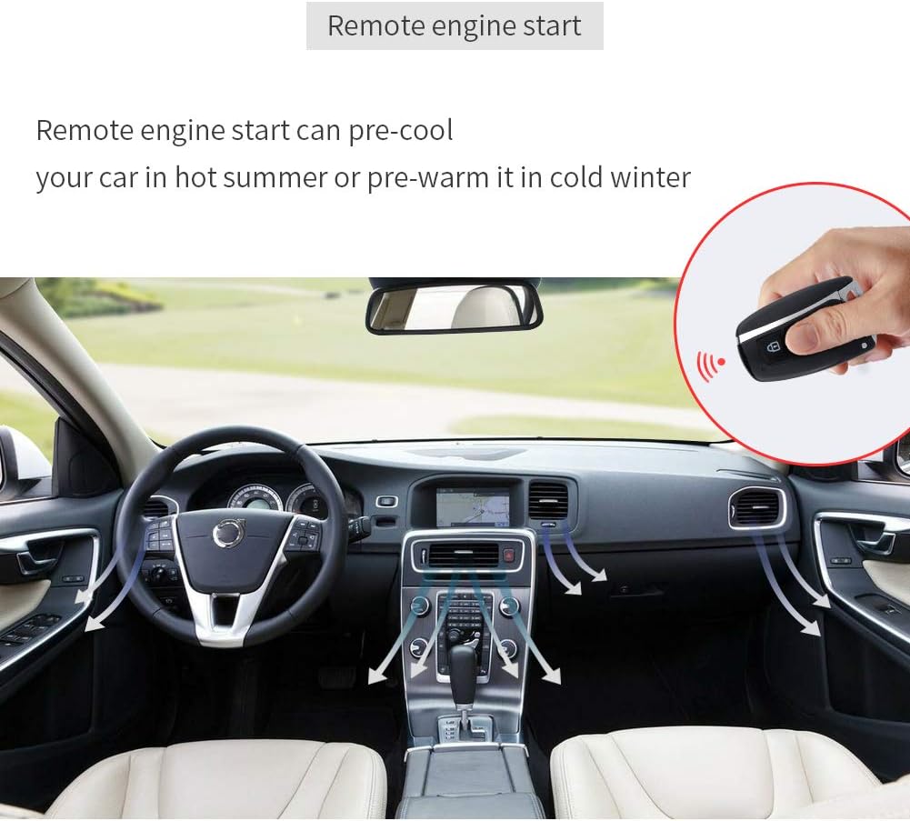 Rolling Code PKE Car Alarm System with Remote Starter L94867