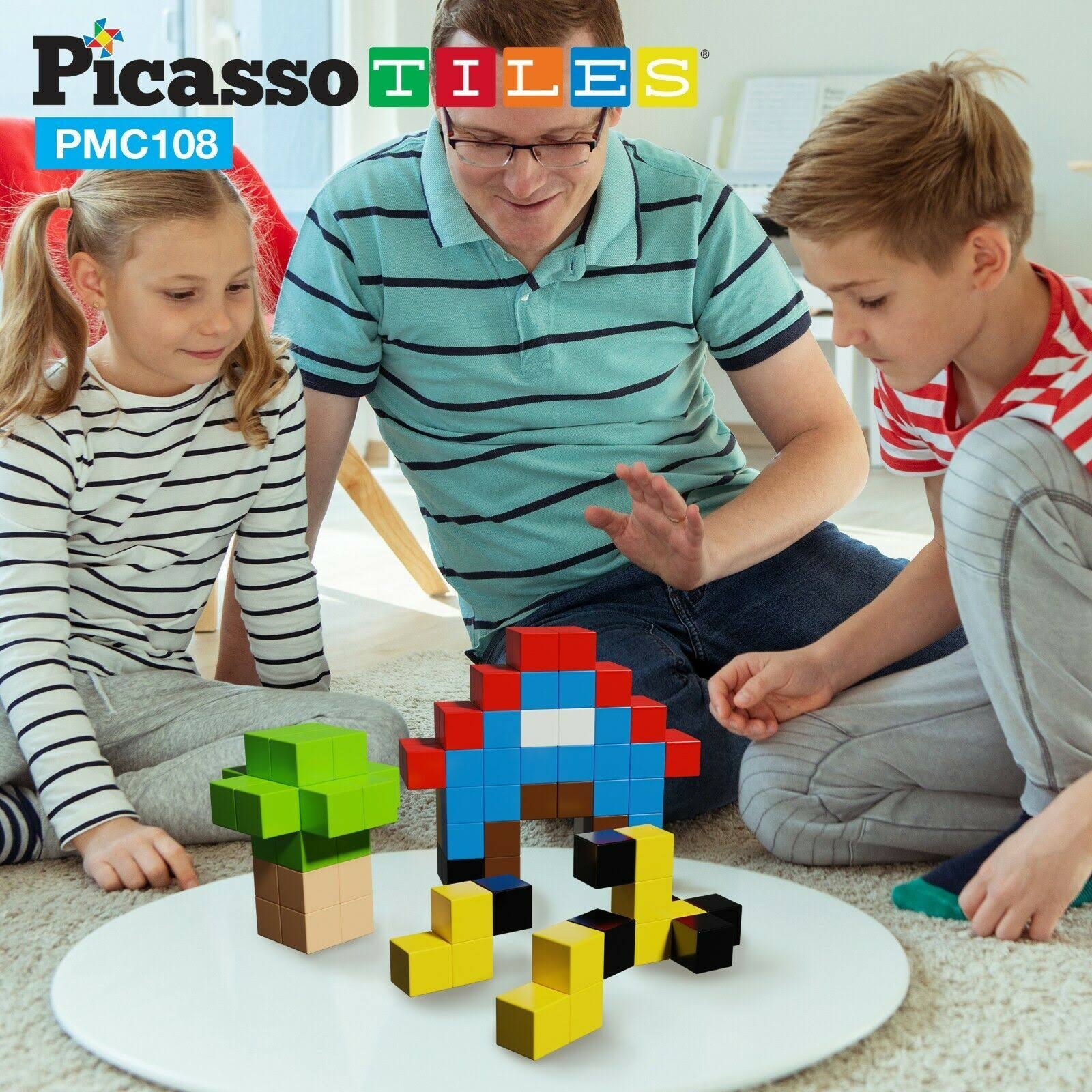108 Piece Magnetic Building Cubes Toy Set Y80059