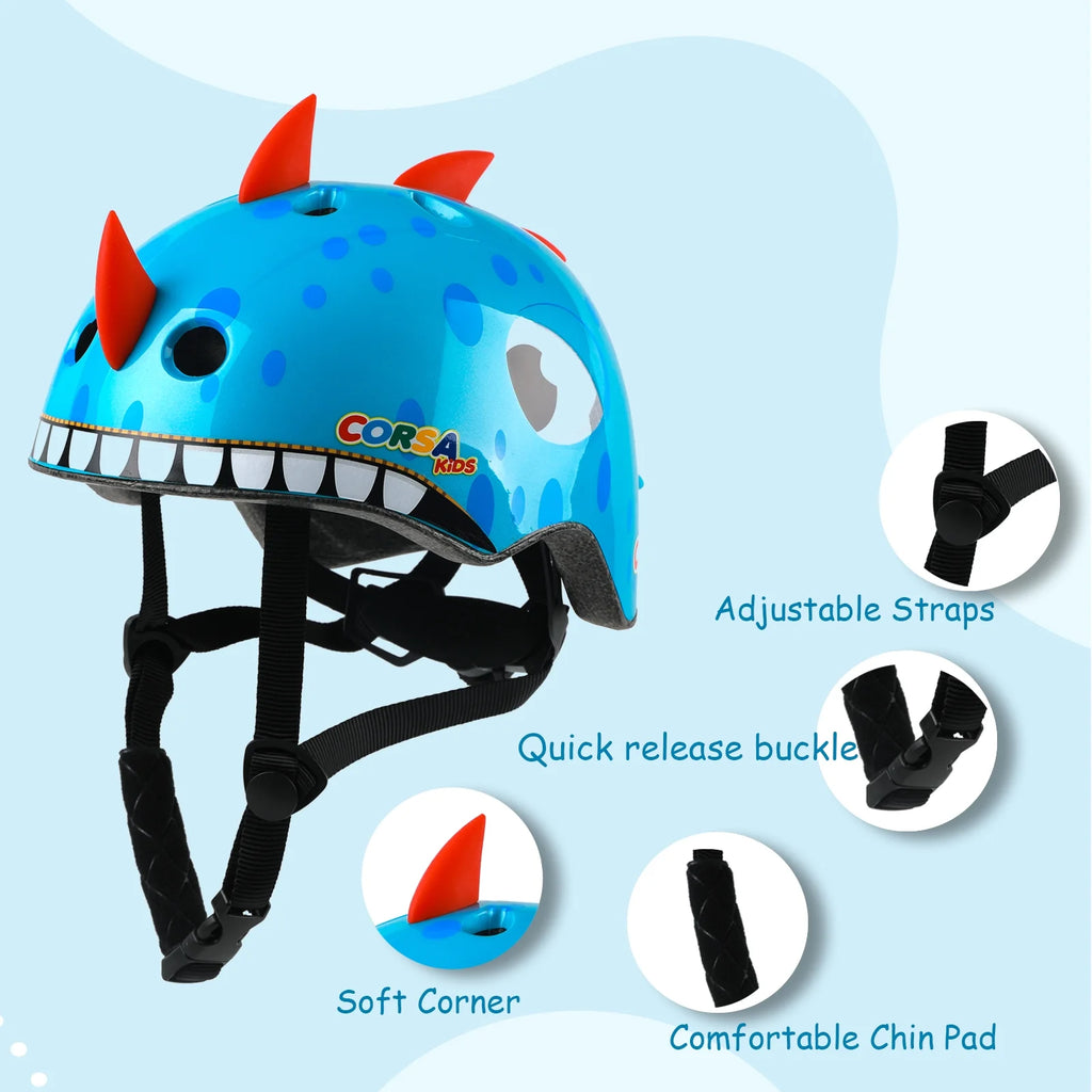 Blue Small Adjustable Kids Bike Helmet F79862
