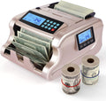 Rose Gold Money Counter Machine with 3 Screens Y47352