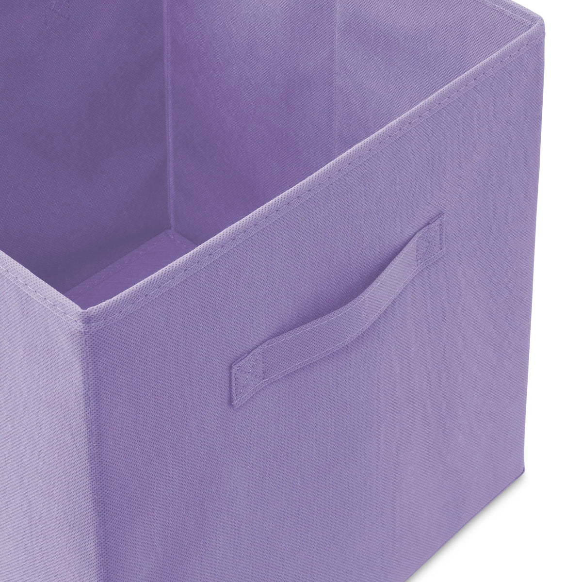 Set of 6 Fabric Storage Cube Bins, Lavender Purple U3541