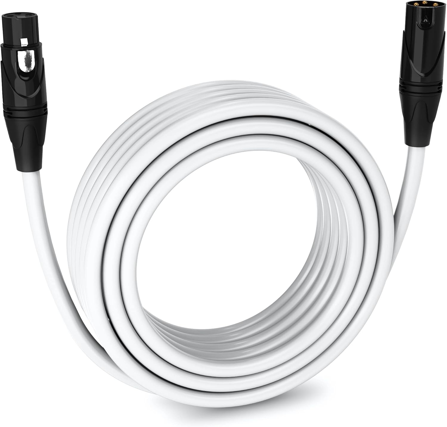 25 Feet XLR Microphone Cable, Male to Female 3 Pin, Pink, Pack of 2 T12615