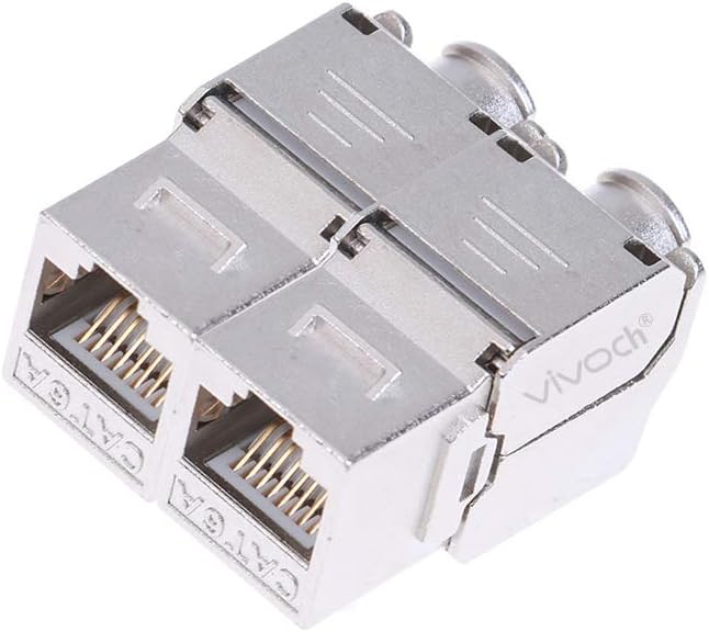 10 Pcs Cat7 Shielded Tool-Less Keystone Jack O23296