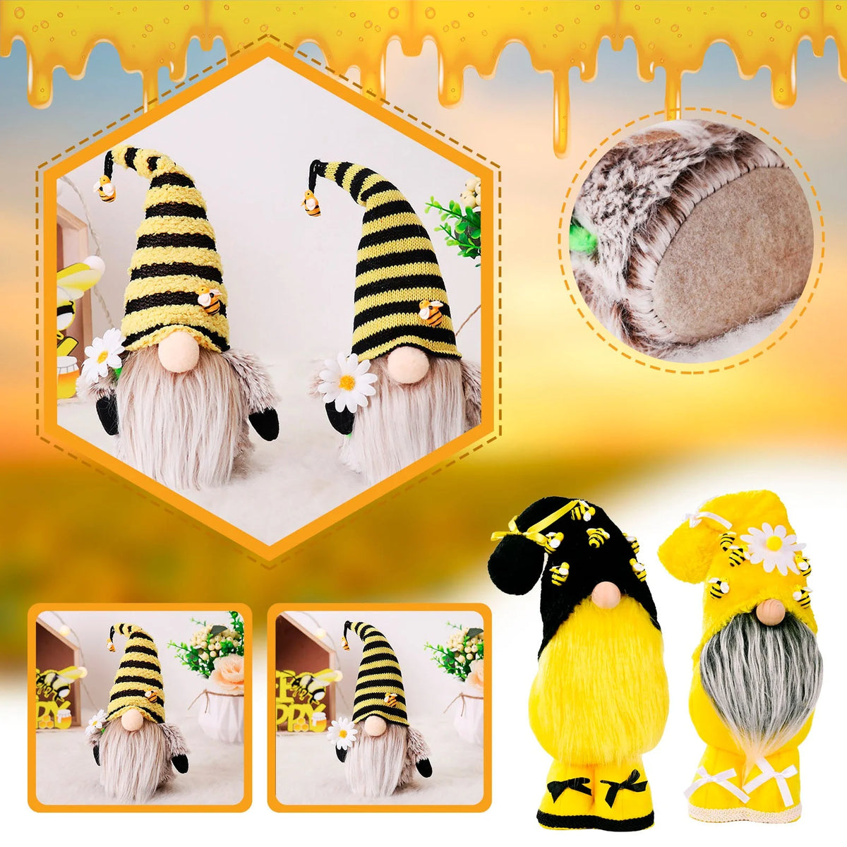 Bee Dwarf Doll Standing Doll Y953966