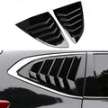 2PCS ABS Bright Black Rear Side Window Louvers Air Vent Scoop Shades Panel Cover Auto Exterior Decoration Trim Accessories For Honda CRV 2017 2018 2019 2020 2021 2022 Pack of 2 M3906