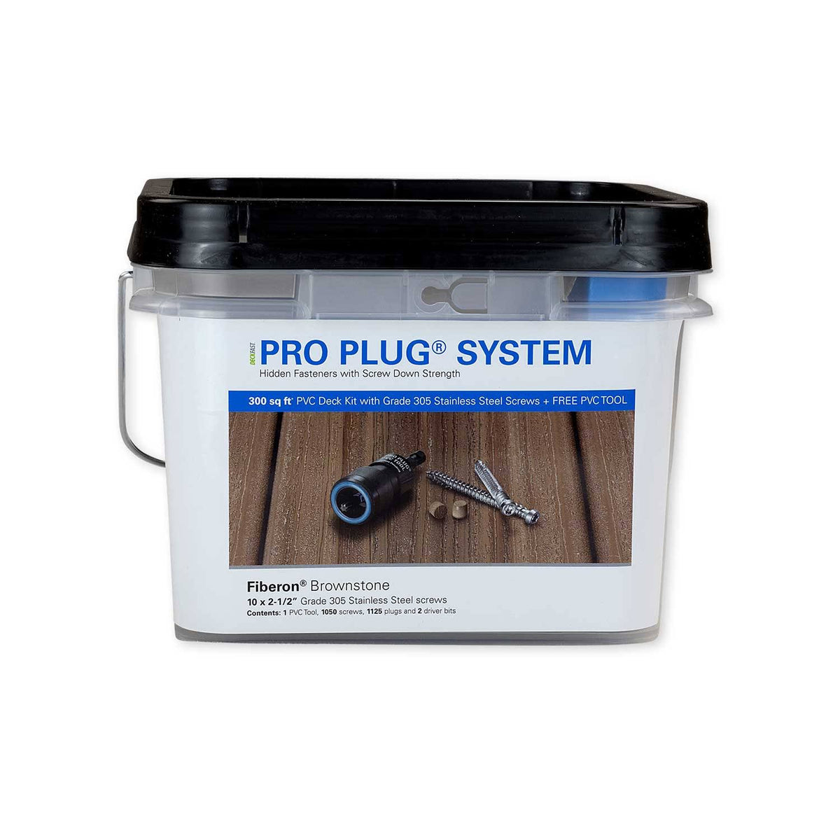 Pro Plug System for Fiberon Decking - 300 Square Feet - 305 Stainless Steel B68041