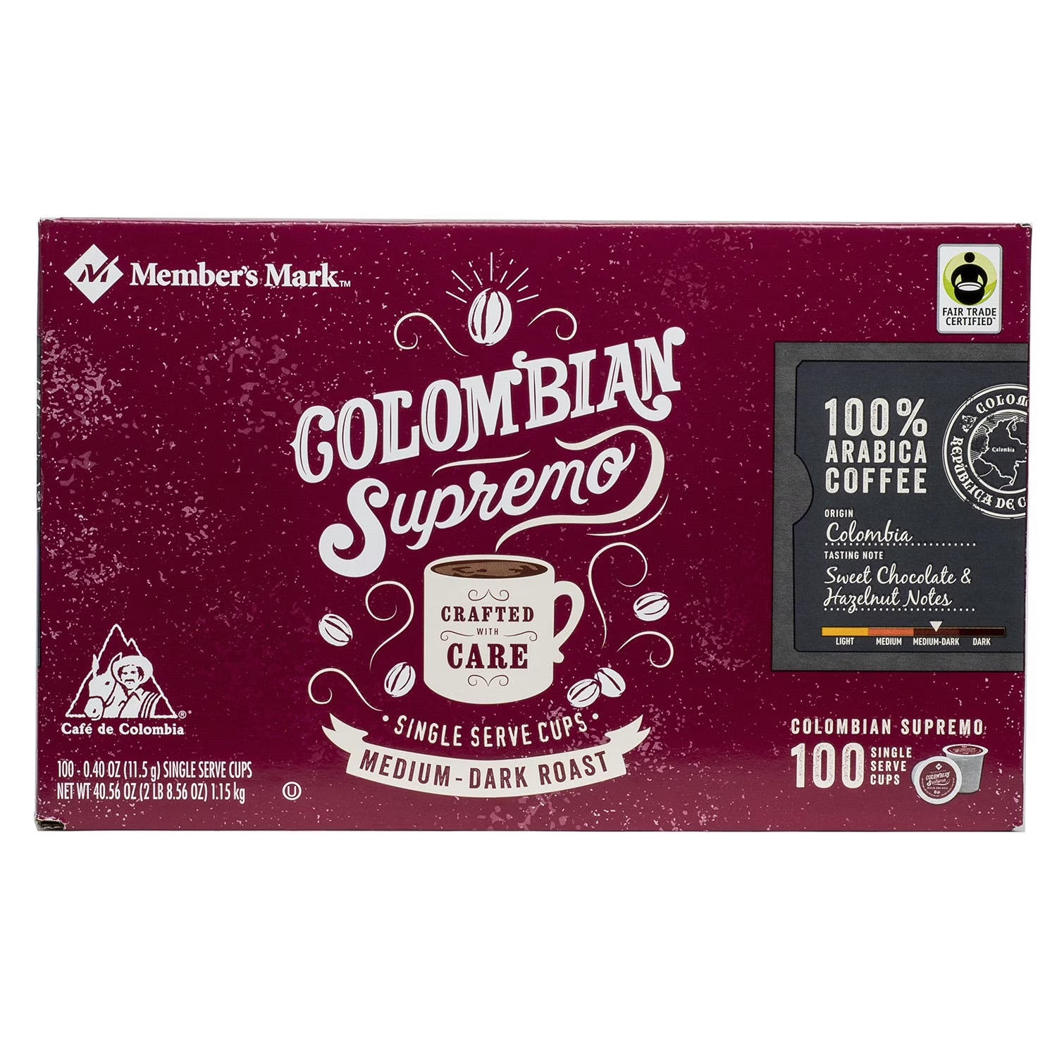 100 ct. Colombian Supremo Coffee L44504