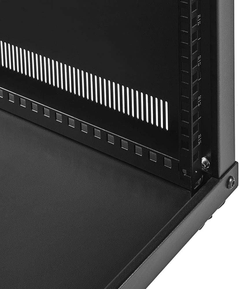 15U Portable Rolling Network Rack with Adjustable Depth I265369
