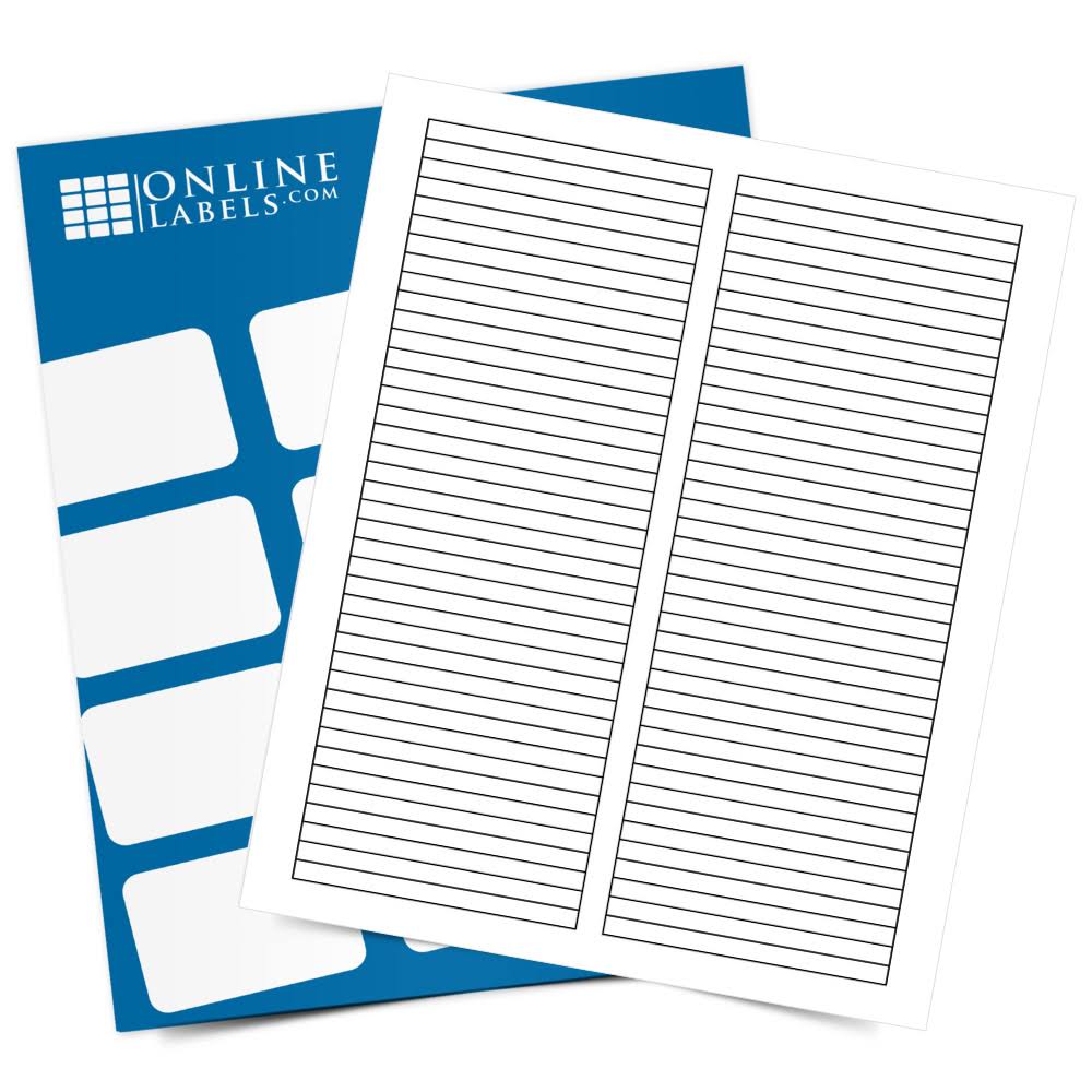 3.5x22 x 0.25x22 CD Spine Labels, 100 Sheets, Weatherproof Gloss Inkjet Z875822