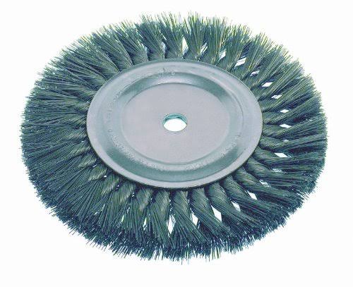 Knotted Wire Wheel Brush, Carbon Steel, 0.012x22 Wire Diameter S87771