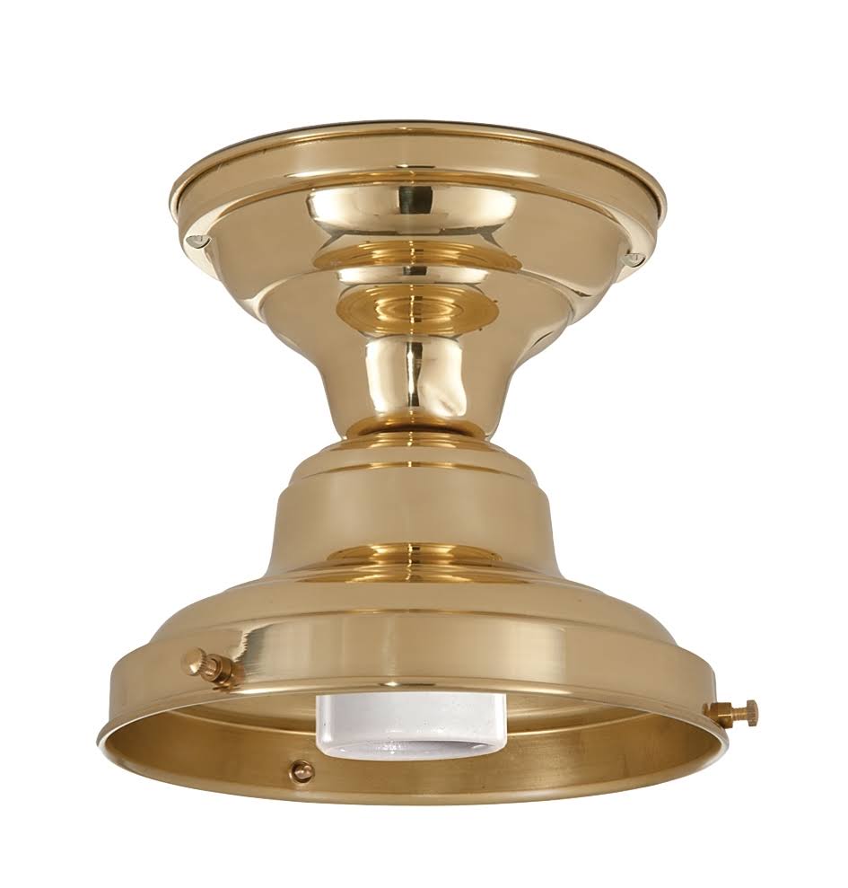 Polished and Lacquered 4 inch Fitter Schoolhouse Fixture J911675