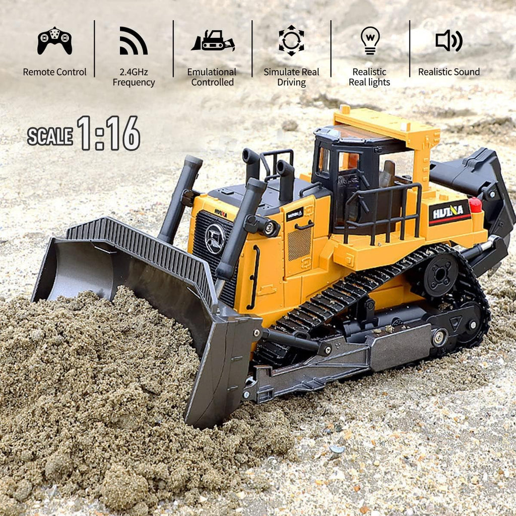 1/16 Scale 9 Channel RC Bulldozer Toy B41414