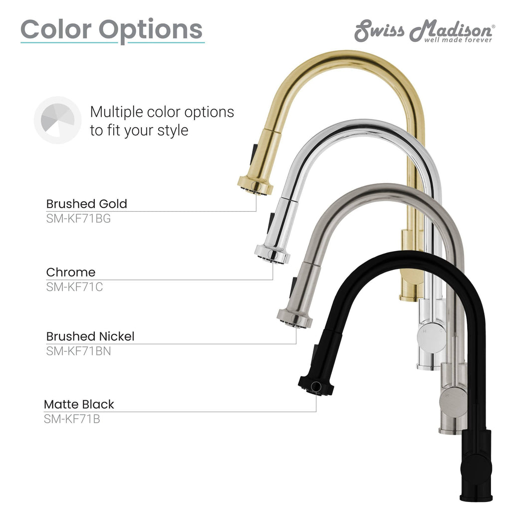Chrome Pull Out Single Handle Kitchen Faucet D636