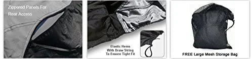 Gray/Black All Weather Trailerable Jet Ski Covers with Trailer Straps and Storage Bag S573