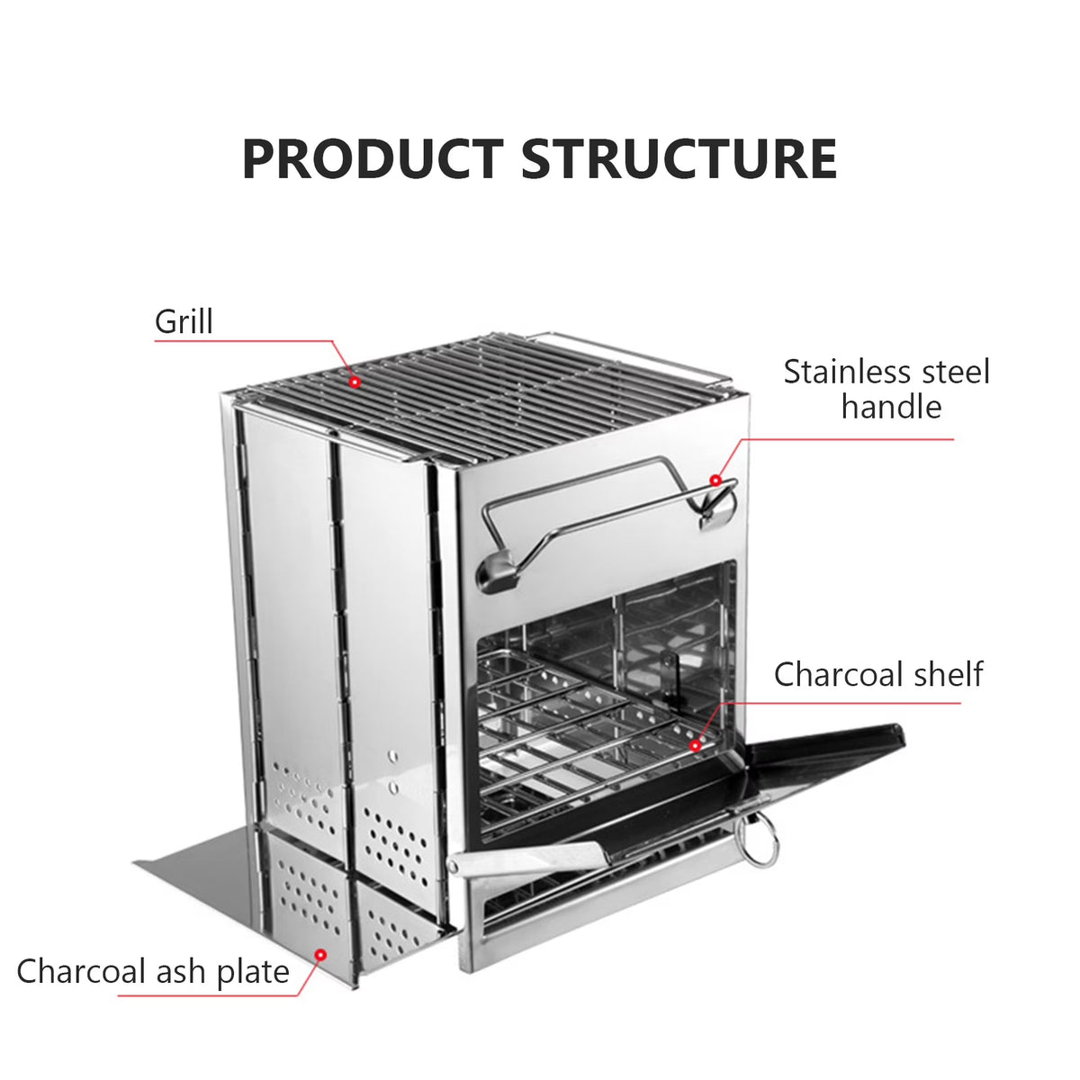 Stainless Steel Barbecue Grill Stove Y4282
