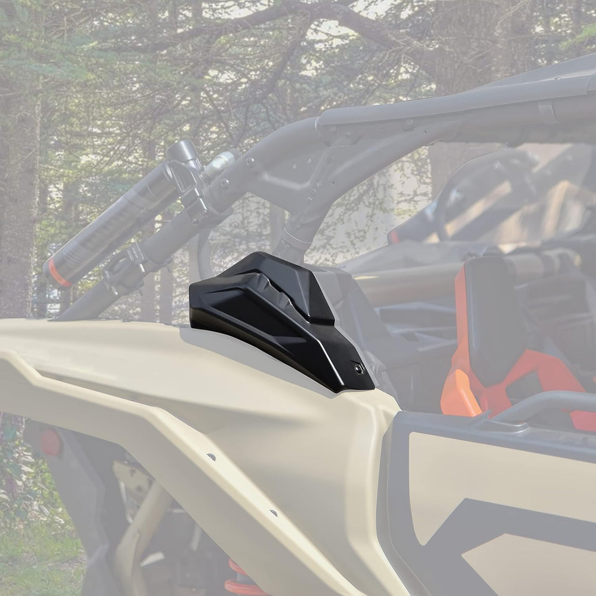 Rear Cage Trim Plastic Cover for Maverick X3, C Pillar Protection Shield Guard Plate, 2PCS X1182