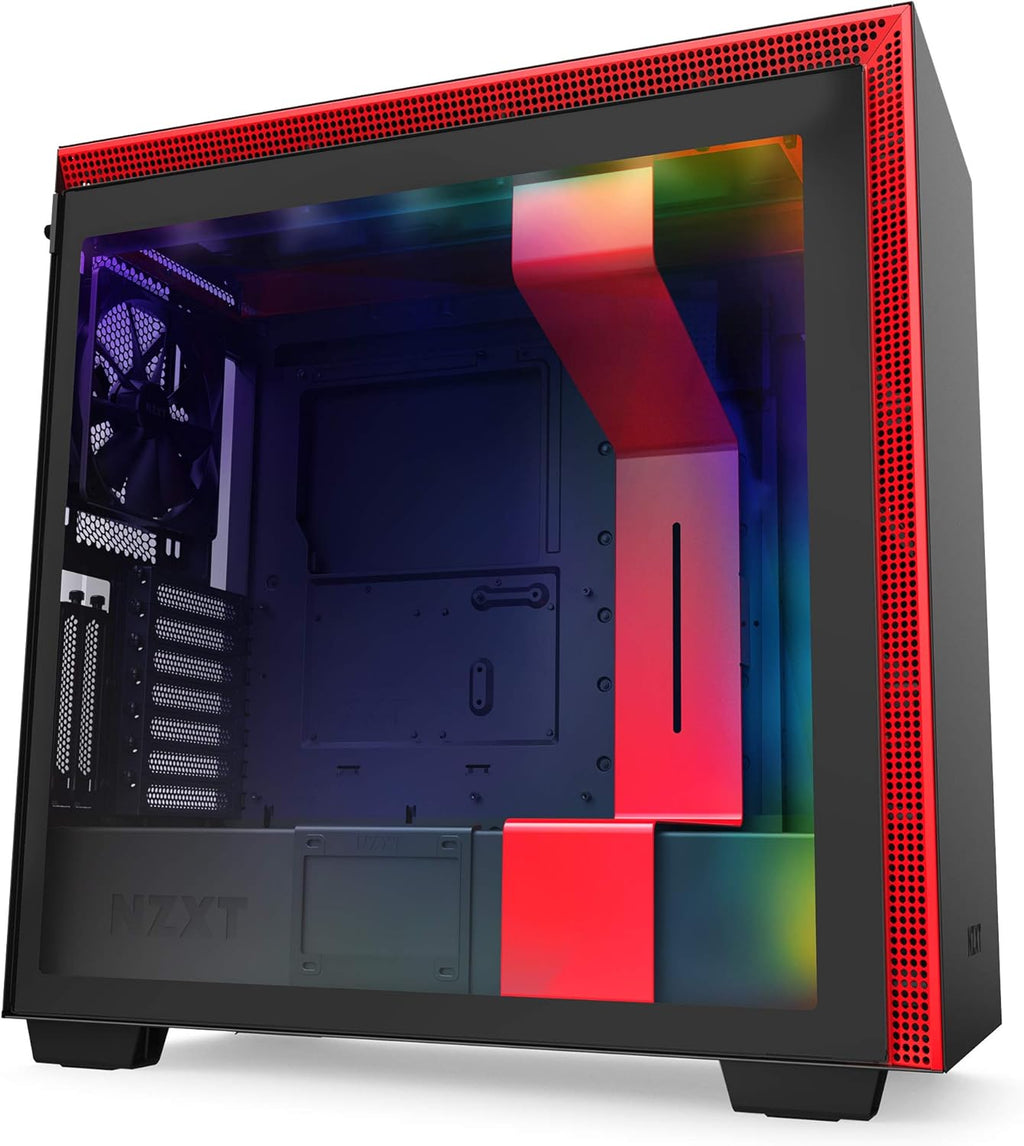 ATX Mid Tower PC Gaming Case with Tempered Glass Side Panel V9515