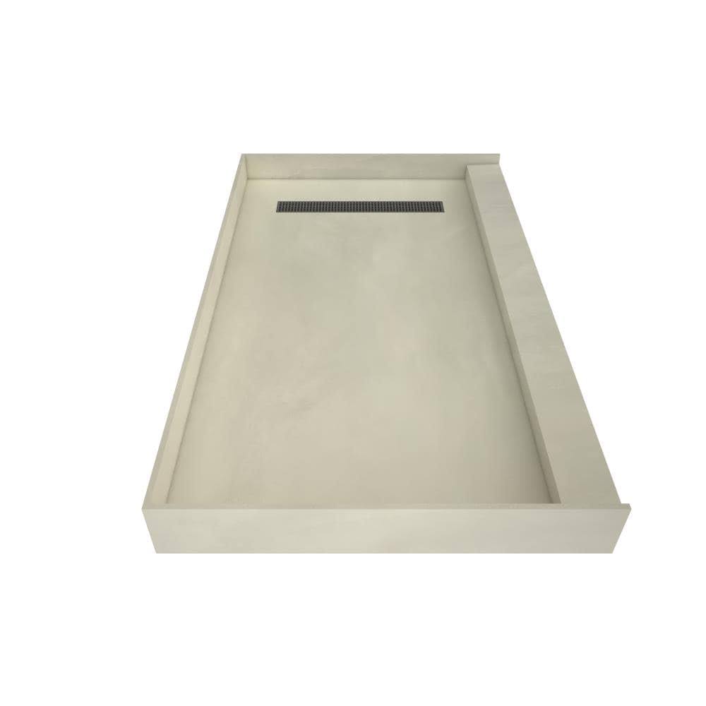 Trench Shower Pan, 42x22 W x 36x22 D, Brushed Nickel J646