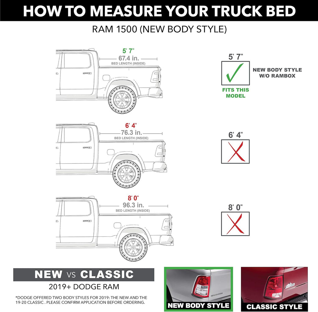 Hard Tri-Fold Truck Bed Tonneau Cover V94008