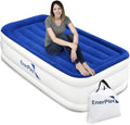 Luxury 15 Inflatable Twin Air Mattress with Built-in Dual Pump L1749