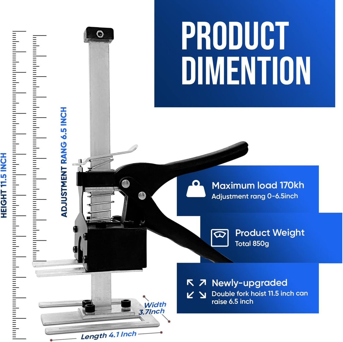 Lever Arm Lifting Cabinet Jack Board Lifter, Pack of 2 J51045