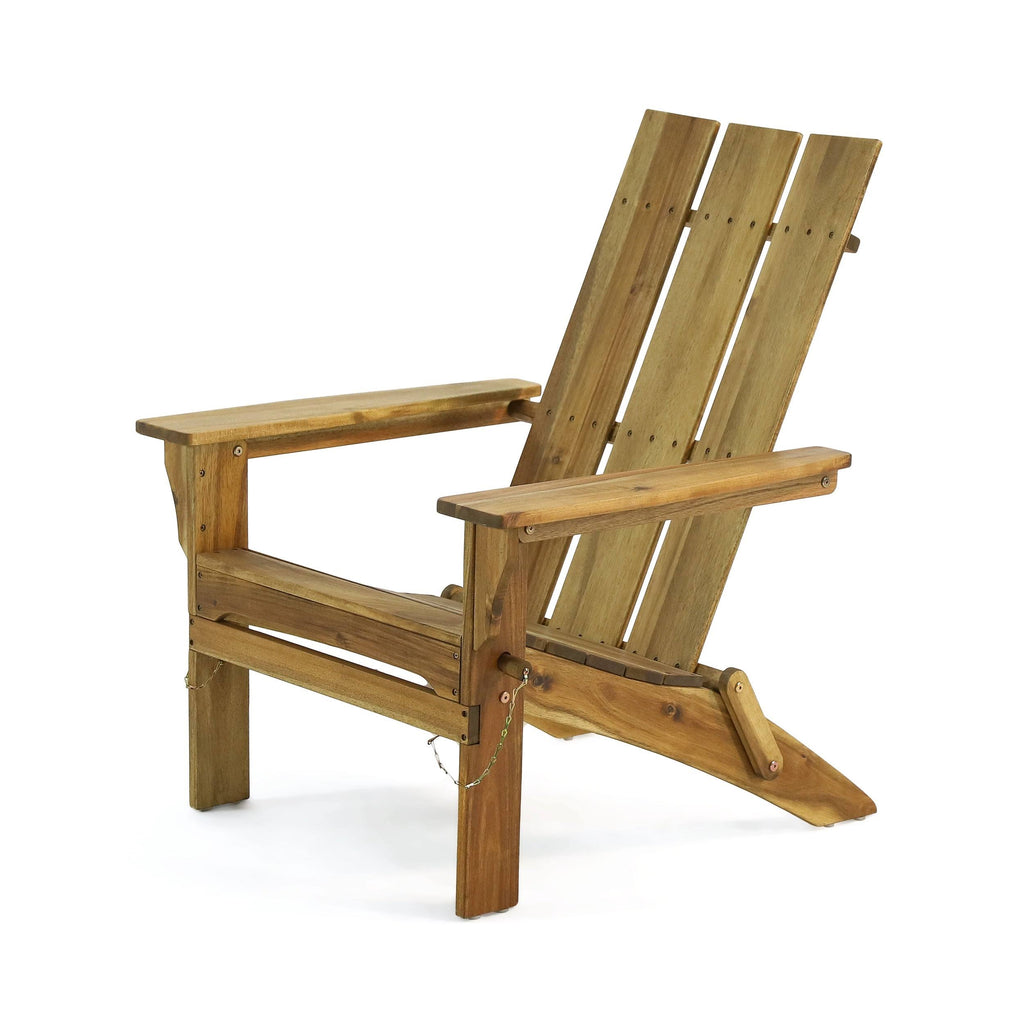 Acacia Wood Foldable Adirondack Chair X3007