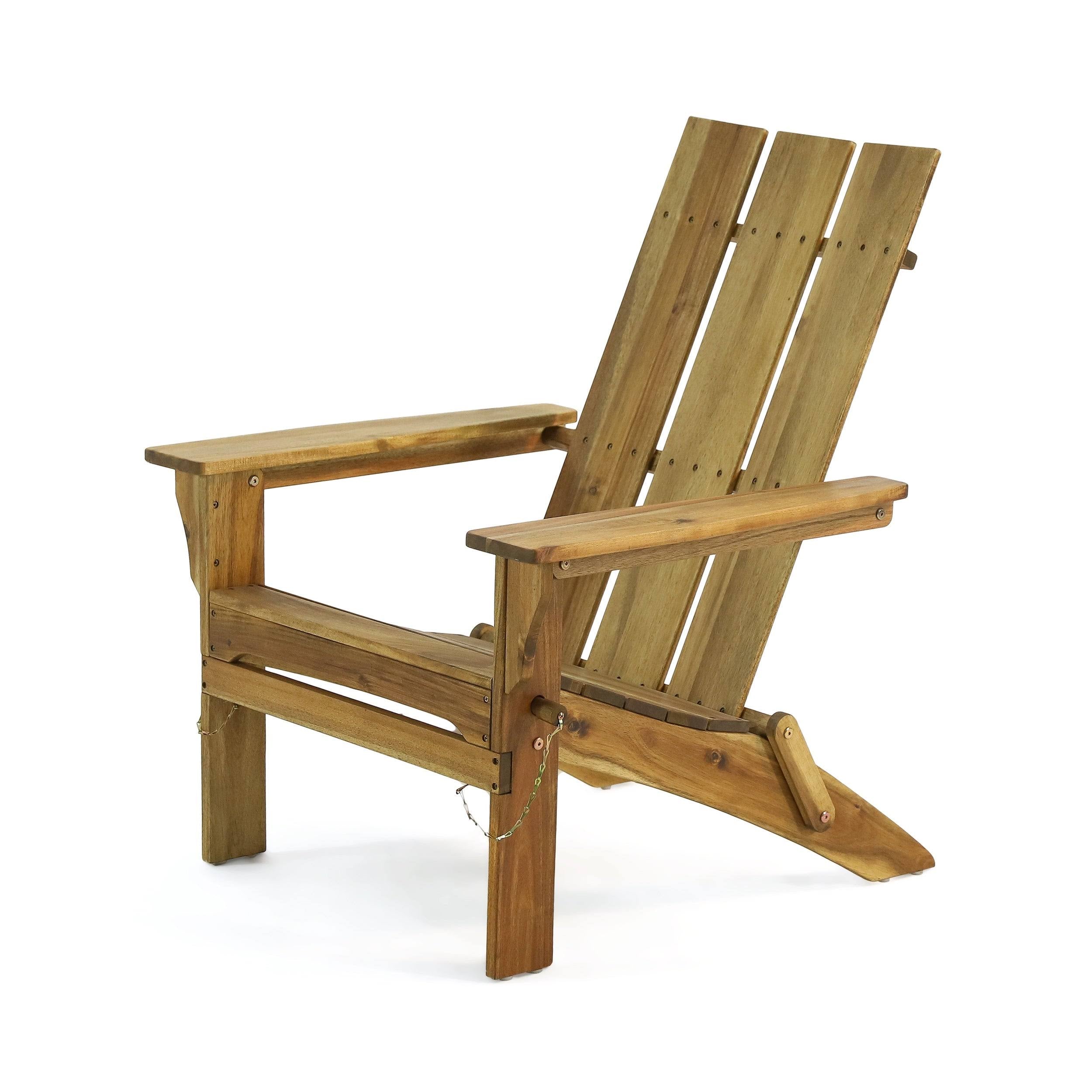 Acacia Wood Foldable Adirondack Chair X3007