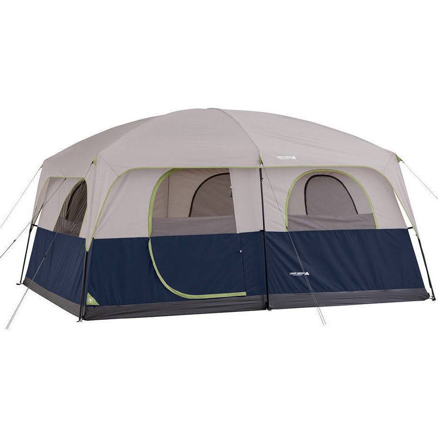 10 Person 2 Room Straight Wall Family Cabin Tent R7418