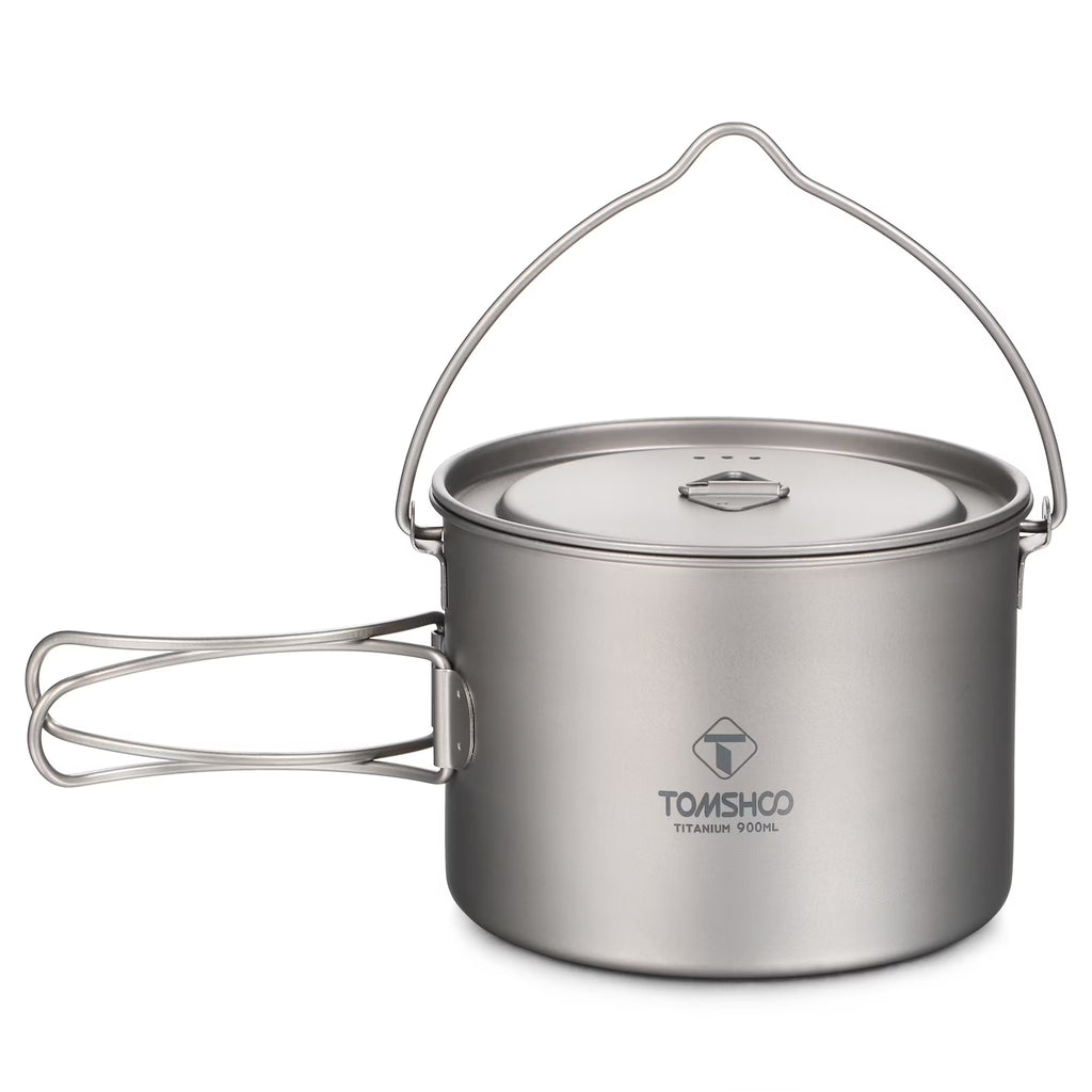 Titanium Hanging Pot for Camping 750ml/900ml/1100ml/1600ml/2000ml/2800ml F90940
