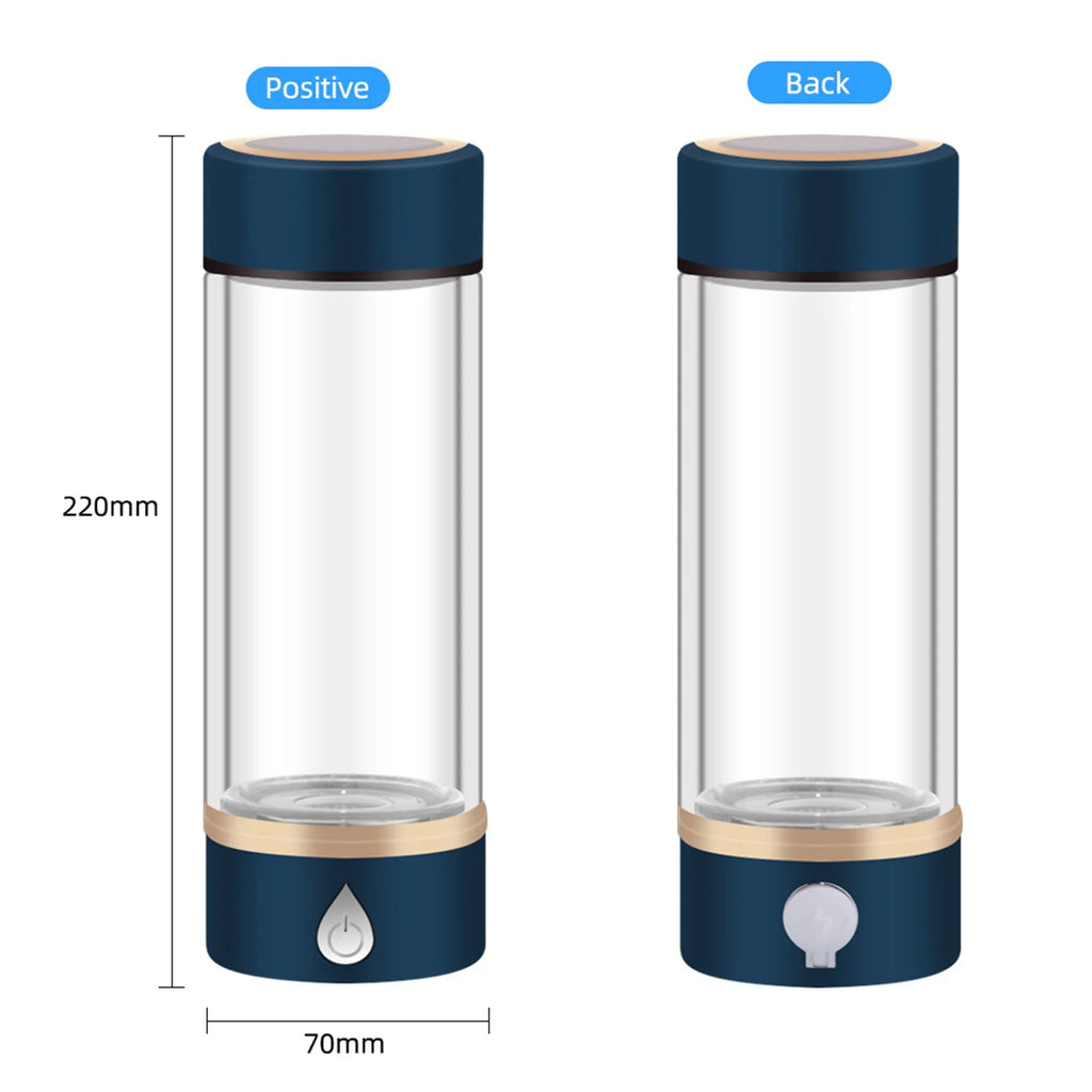 420ml Portable Hydrogen-Rich Generator Bottle Glass Cup W454