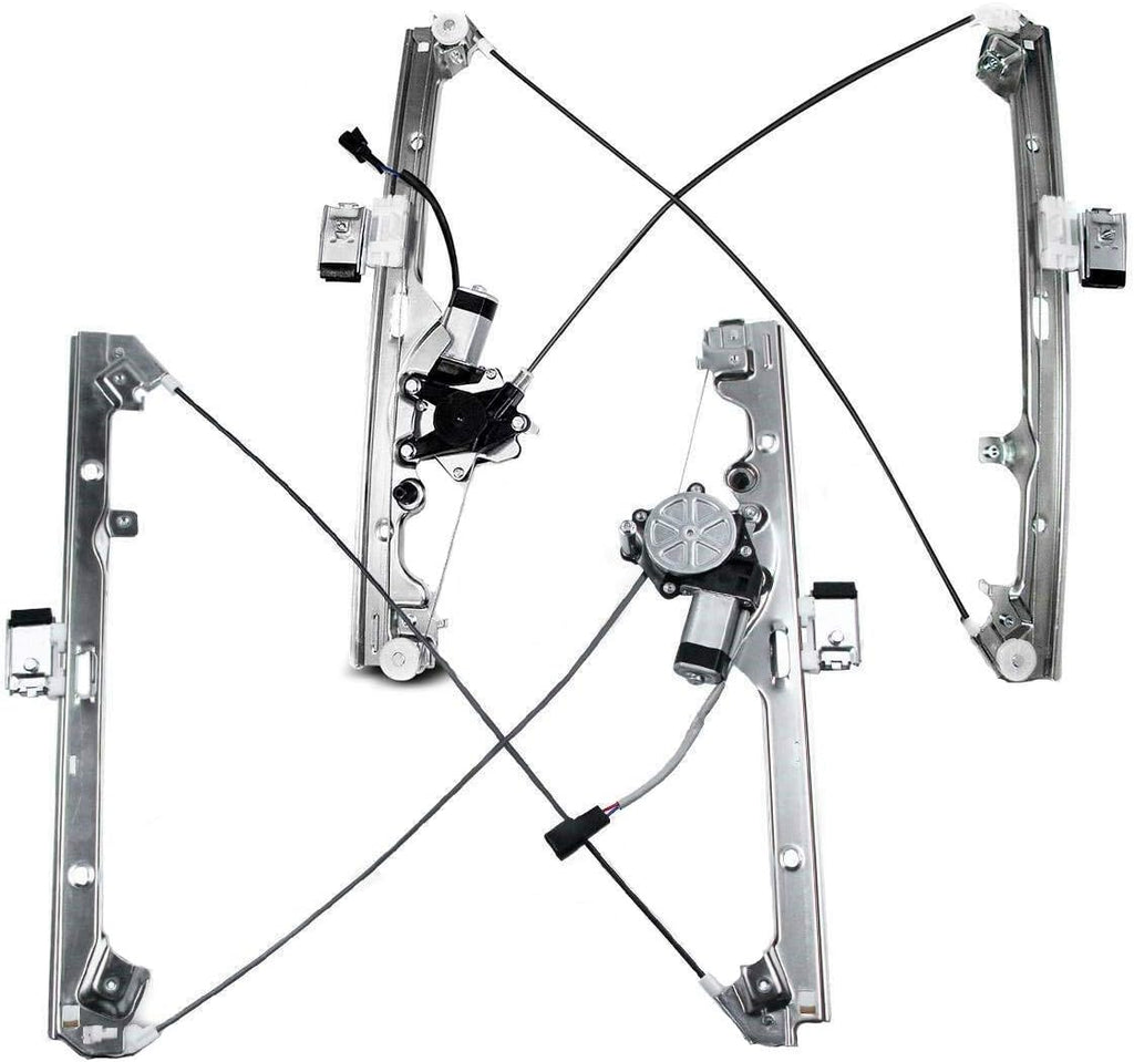Set of 2 Power Window Regulator with Motor for Chevrolet Silverado Tahoe GMC Yukon XL Sierra Escalade 2000-2006 H995332