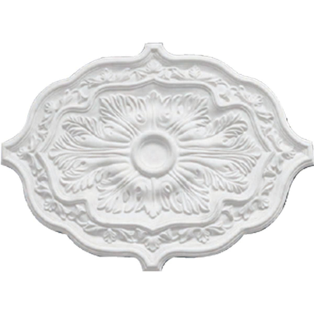 Hand-Painted Green Gold Ceiling Medallion A210