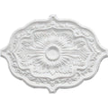 Hand-Painted Green Gold Ceiling Medallion A210