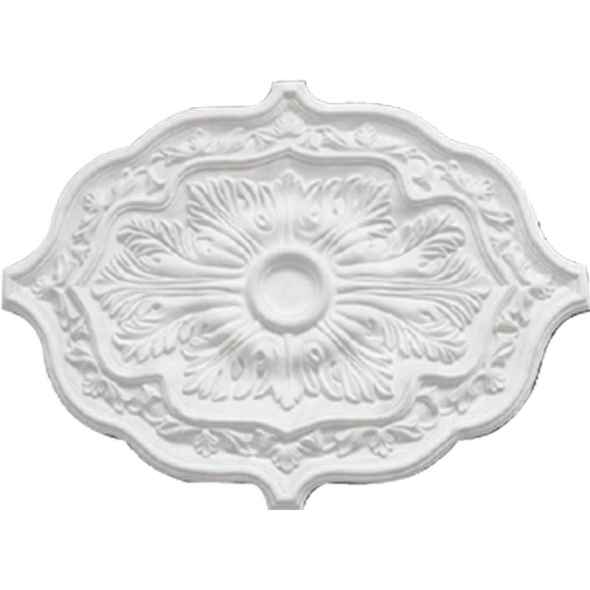 Hand-Painted Green Gold Ceiling Medallion A210