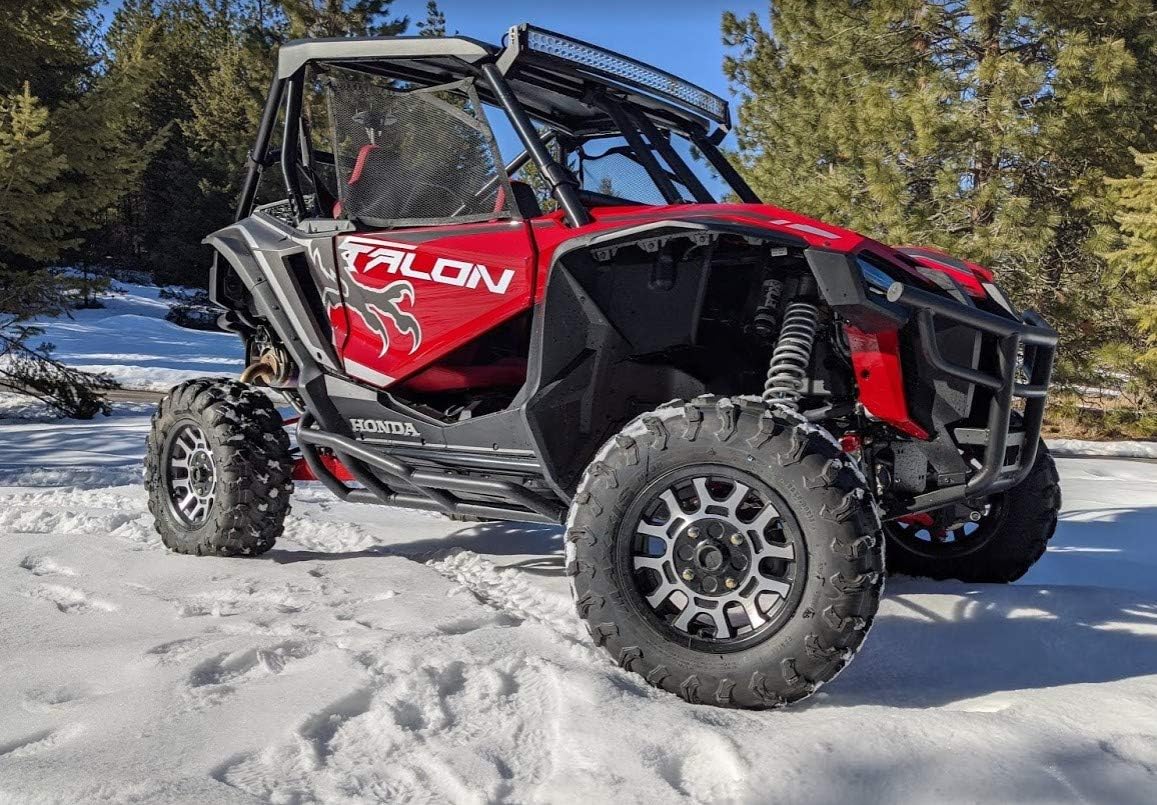 Black Nerf Bars Rock Sliders Tree Kickers for Honda Talon Two Seat 1000X / 1000R G839751