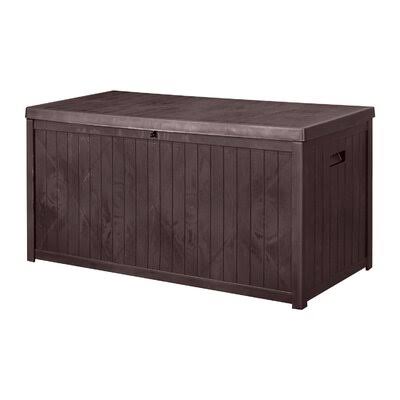 113 Gallon Plastic Deck Box Brown Z18419