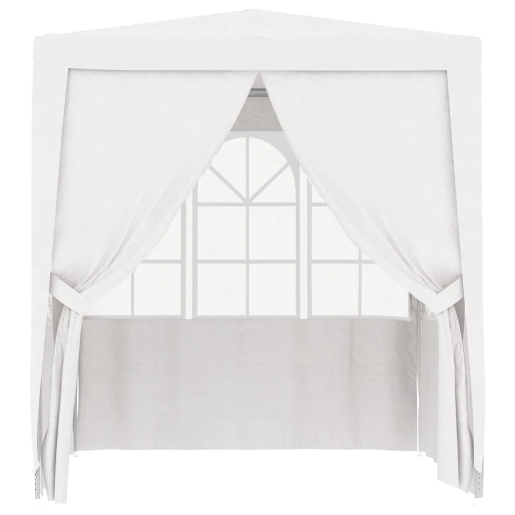 White Party Tent with Side Walls 6.6'x6.6' W73403