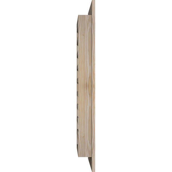 18-in W x 12-in H Vertical Gable Vent, Unfinished Pine R9076