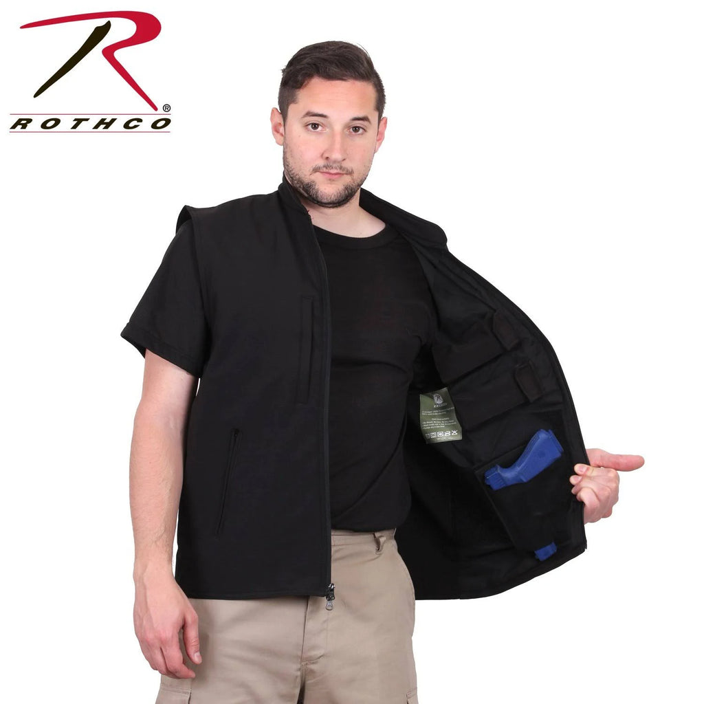 Black Soft Shell Vest W2547