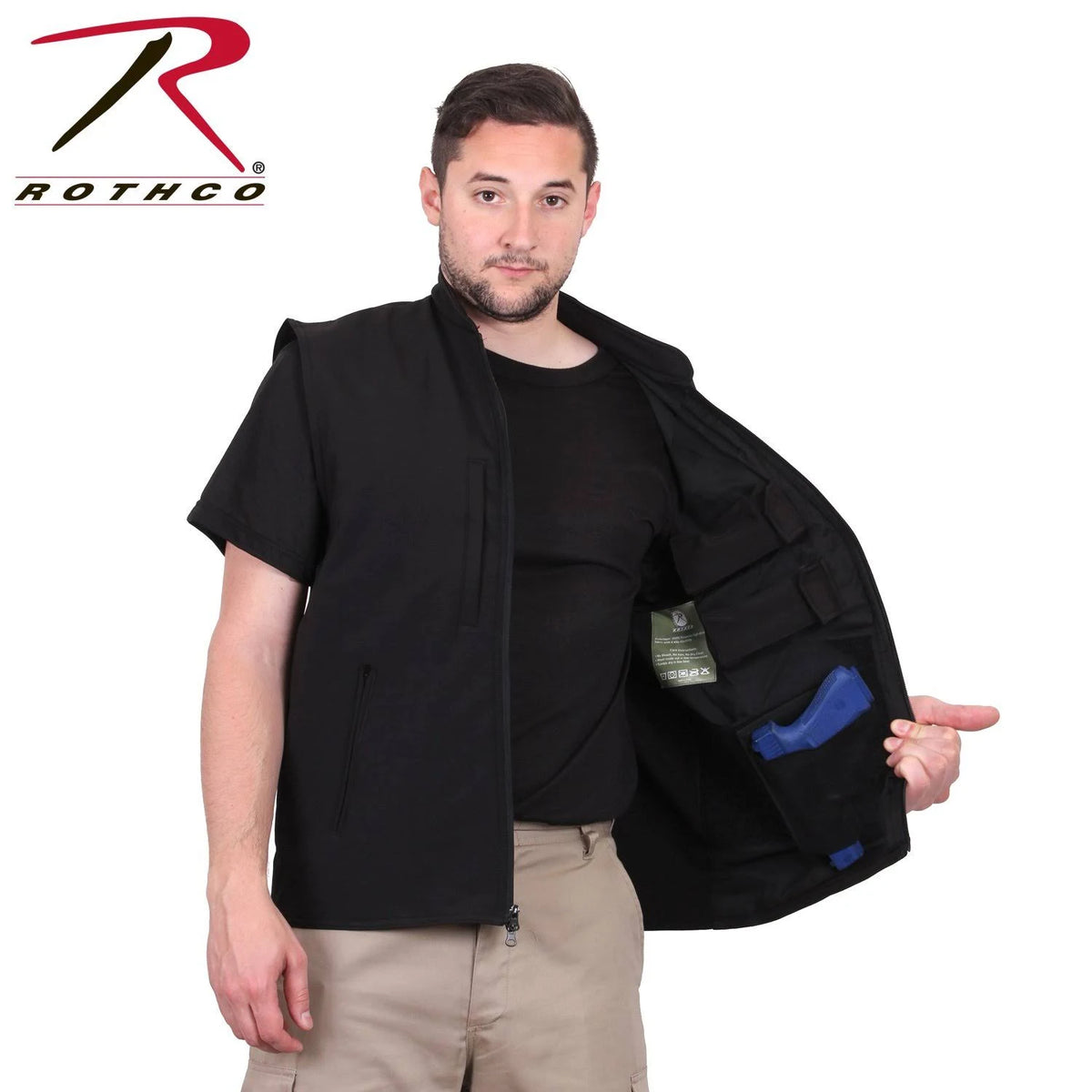 Black Soft Shell Vest W2547