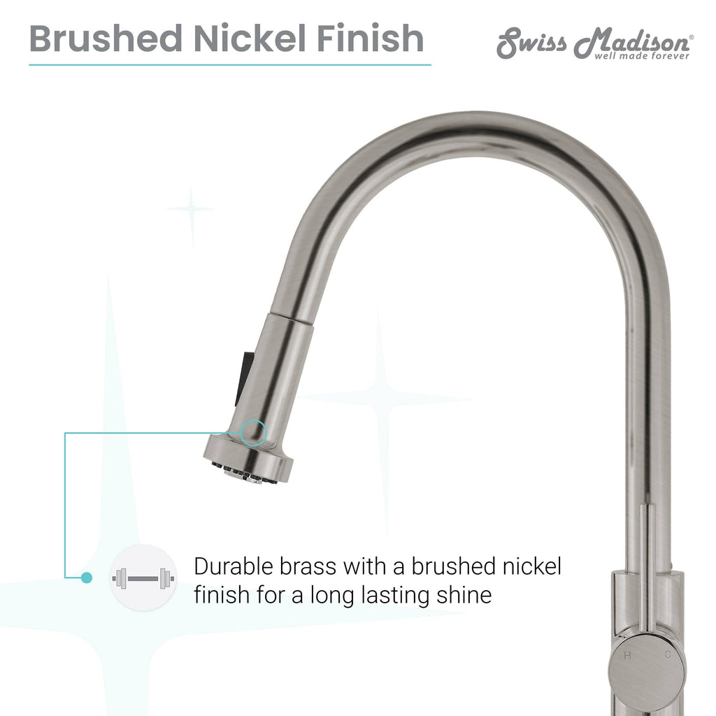 Chrome Pull Out Single Handle Kitchen Faucet D636