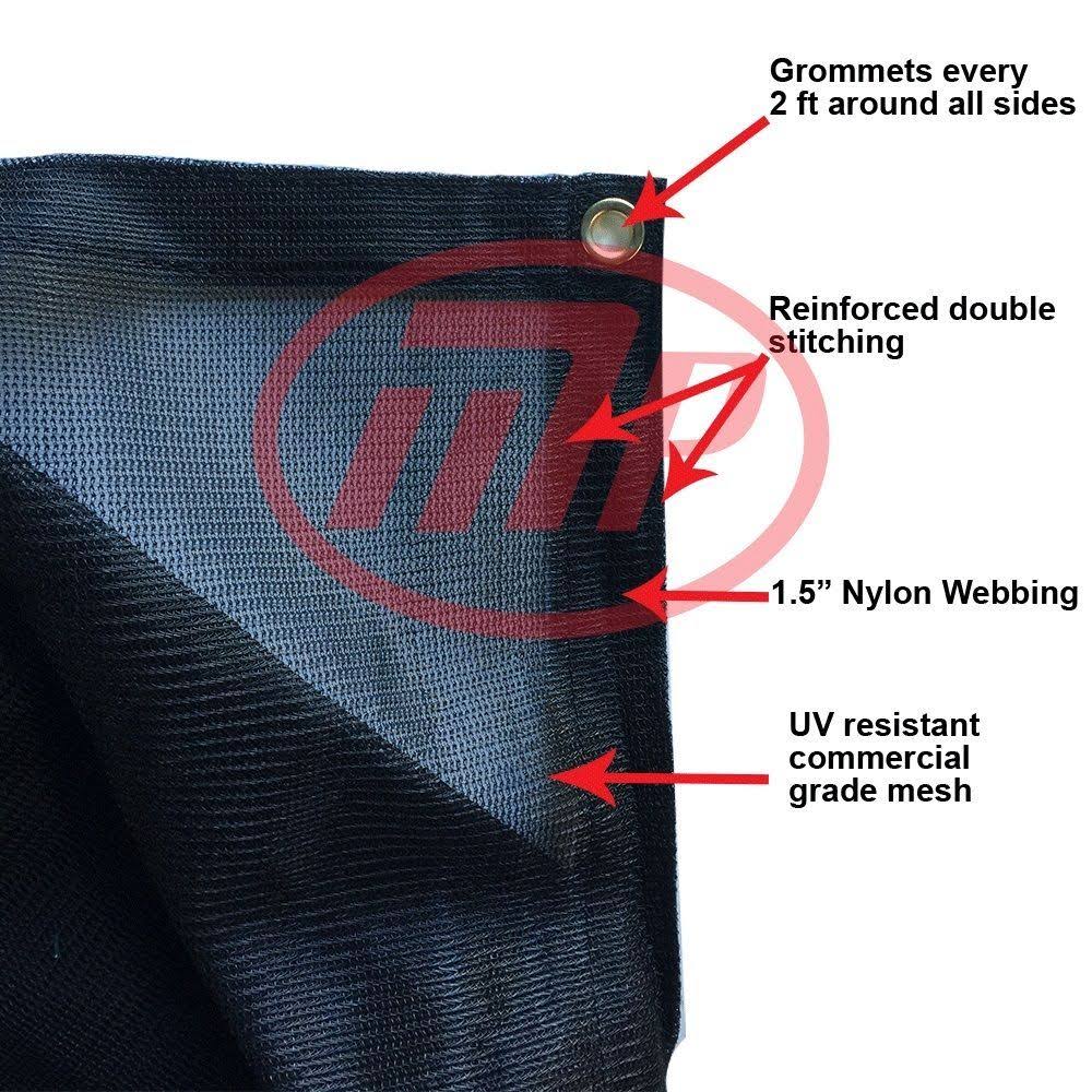 Black Tennis Court Wind Screen Y861