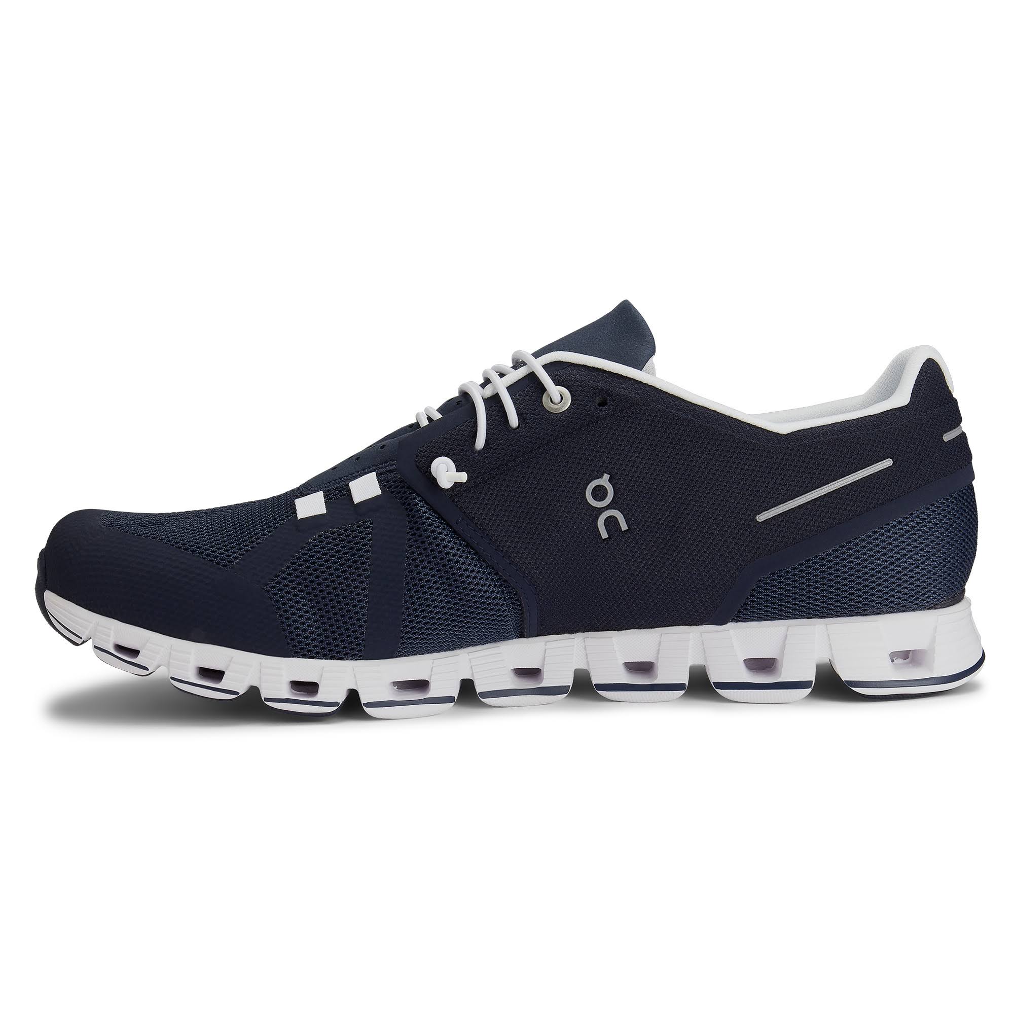 Navy White Running Shoes U9337