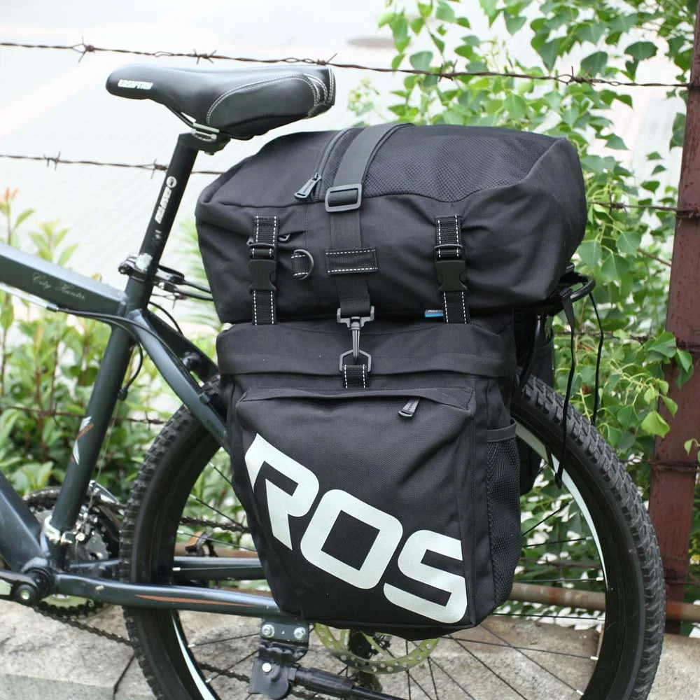 3 in 1 Multifunction Mountain Bike Bag Pannier Rear Seat Trunk Bag I1491