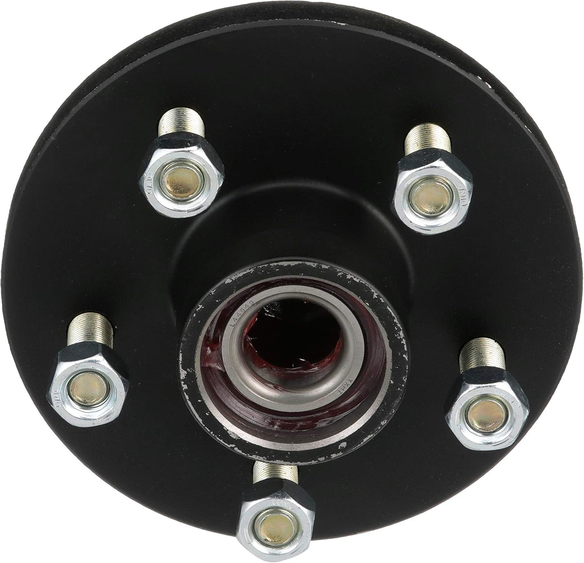 Black Painted Tapered Boat Trailer Wheel Hub Kit Pack of 2 B1289