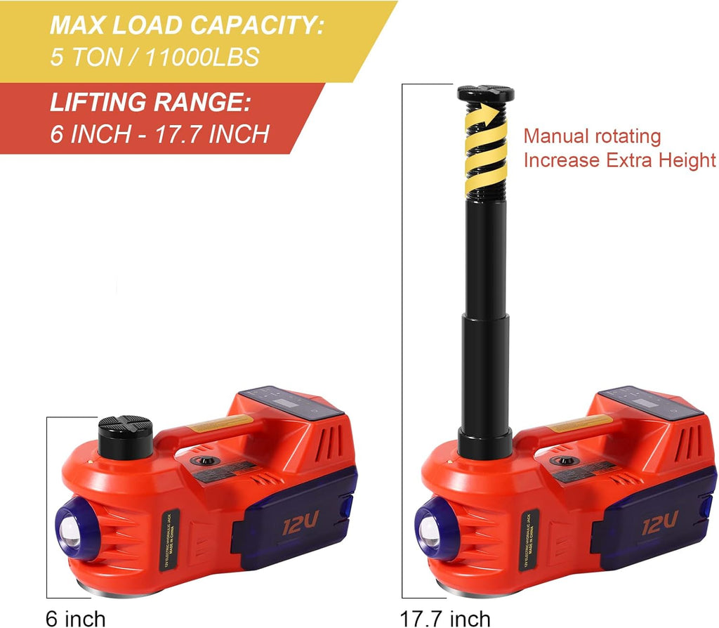 5 Ton Electric Hydraulic Car Jack with Touch Screen K71974